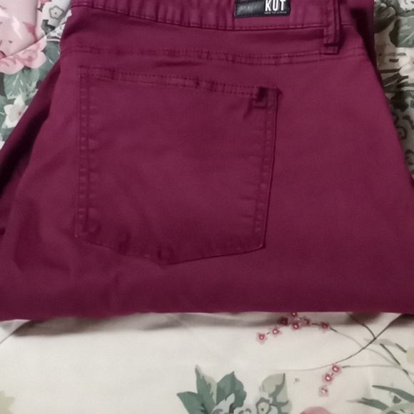 Maroon Kut from the Kloth Donna ankle skinny - Picture 3 of 4